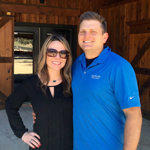 Tyler and Amy Burkett, Owners, Burkett Arbor Care